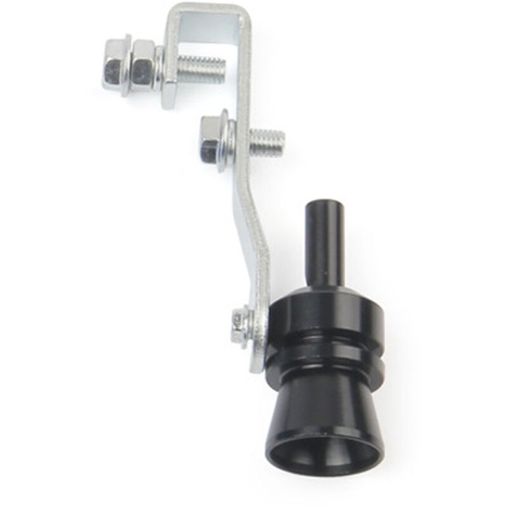 Hangturbina kipufogóhoz, autós kiegészítők, XL méret, 3.4x12cm, fekete