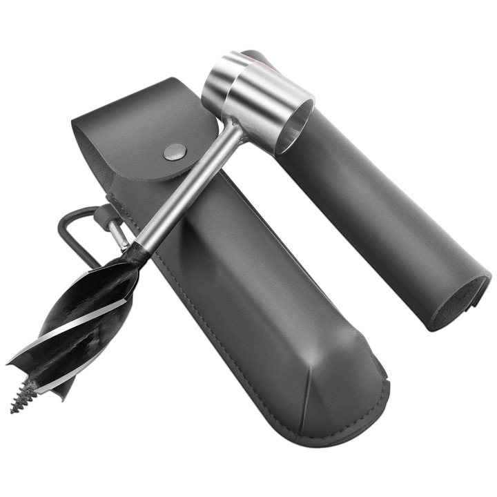 Unealta de gaurit manuala pentru lemn, 10.3x1.5 inch, negru