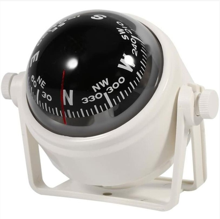 Állítható iránytű tartóval, 2 darabos készlet, 8.3x7.4cm, LED világítás, víz- és korrózióálló
