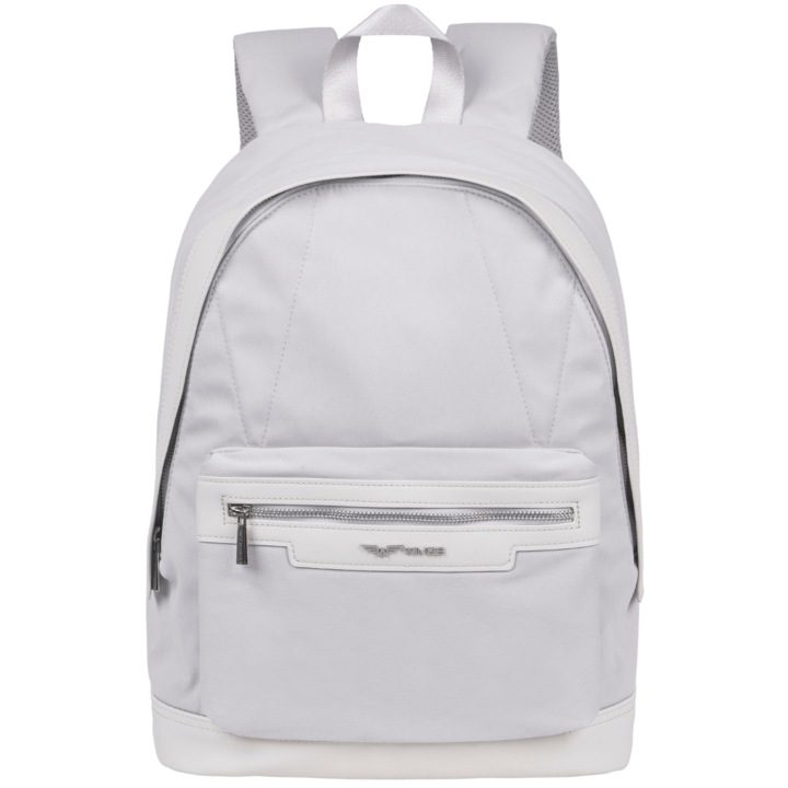 WINGS Utazó hátizsák, Szürke, 15L kapacitás, 5 zseb, Laptoptartó rekesz, Cool Silk anyag, Hátoldali szellőzőrendszer, Uniszex 40x28x15 cm