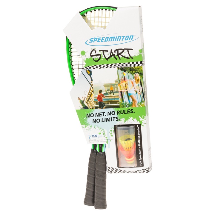 Set De Începere Speedminton, 2 Rachete, Grafit, Multicolor