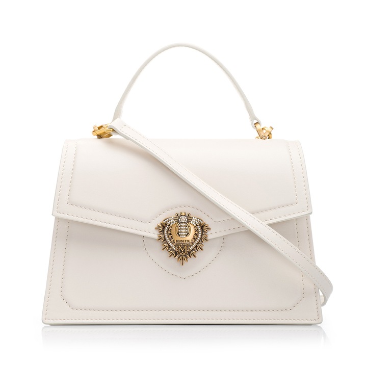 Geanta dama Musette CARISSA, Ivoire, 24 x 8 x 15 cm