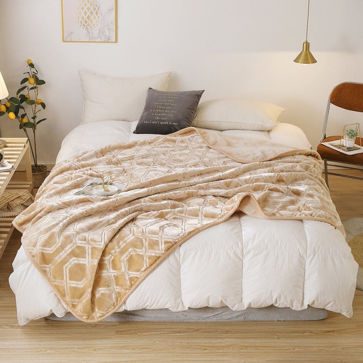 Pled Akrylic VITO, 200x220cm, 540g/m2, hypoalergenic, multicolor