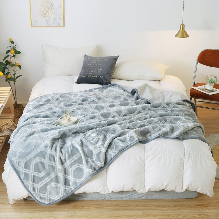 Pled Akrylic VITO, 200x220cm, 540g/m2, Hypoalergenic, Multicolor