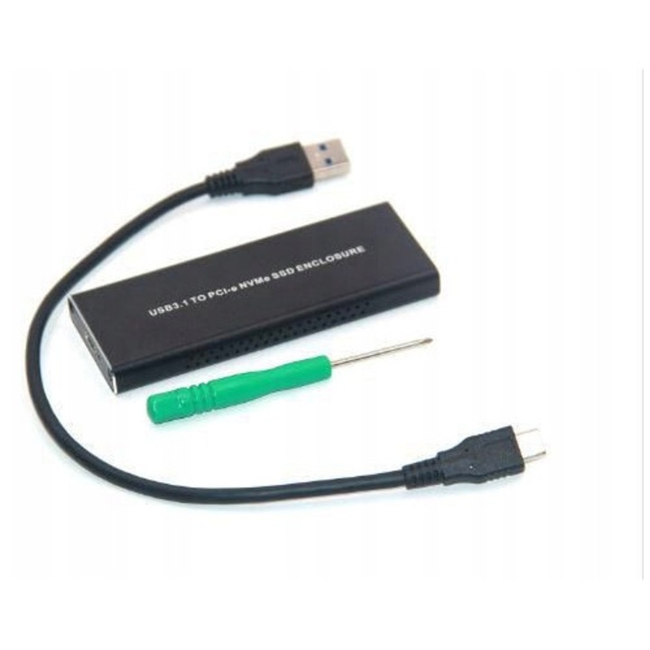 Rack Hard-disk CoreParts M.2 PCIe NVME la USB 3.0, 30x80mm