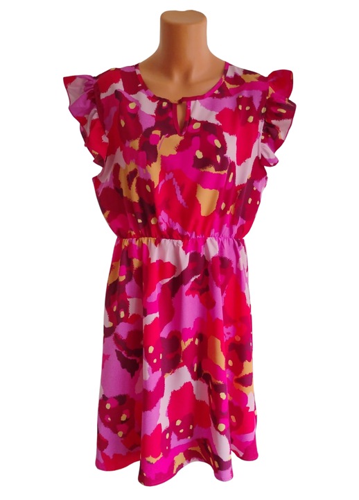 Rochie, dama, scurta, de vara, multicolora, M INTL