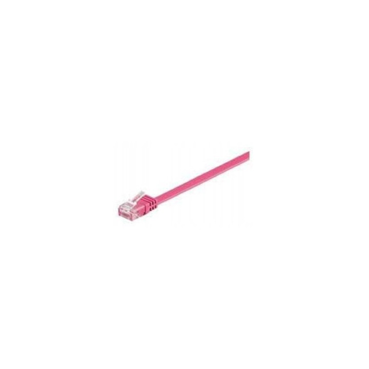 Cablu retea, MicroConnect, U/UTP, CAT6, 3m, roz