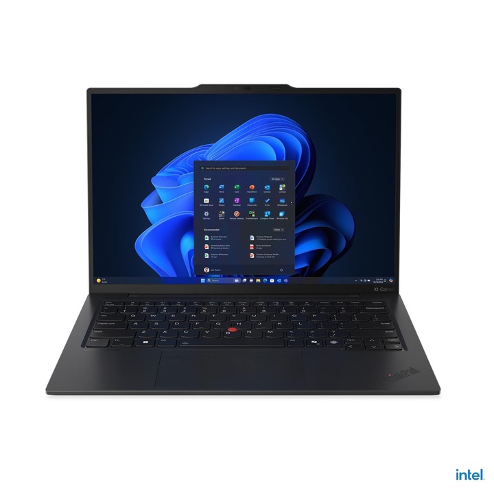 Lenovo ThinkPad X1 Carbon G13 21NS004QRI laptop, 14 hüvelykes 1920 x 1200 érintőképernyő, Intel 258V 8 C / 8 T, 2.2 GHz - 4.8 GHz, 12 MB gyorsítótár, 12 W, 32 GB LPDDR5X, 2 TB SSD, Intel Arc Graphics, Windows 11 Pro, Fekete