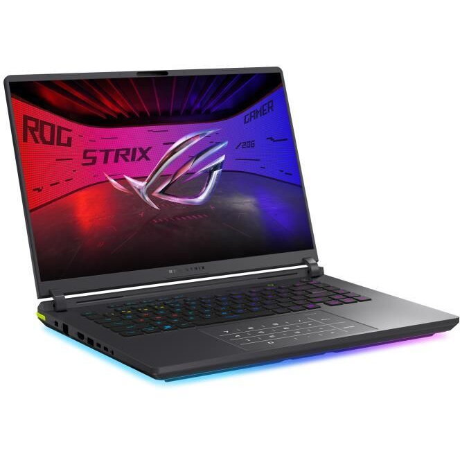 Laptop Gaming ASUS ROG Strix G16, cu procesor Intel Core i9-14900HX, 16'' IPS, 16 GB DDR5, 1 TB SSD, NVIDIA GeForce RTX 5070, 8 GB GDDR7, Fr OS