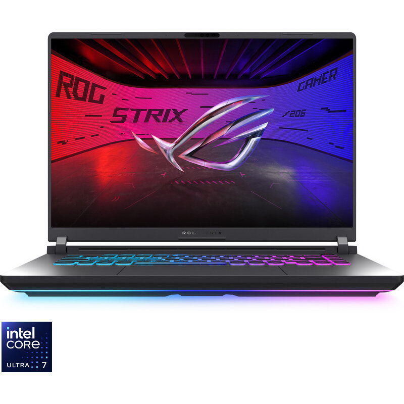 Gaming 16" ROG Strix G16 G615LM, 2.5K 240Hz, Procesor Intel Core Ultra 7 255HX (30M Cache, up to 5.20 GHz), 16GB DDR5, 1TB SSD, GeForce RTX 5060 8GB, No OS, Eclipse Gray