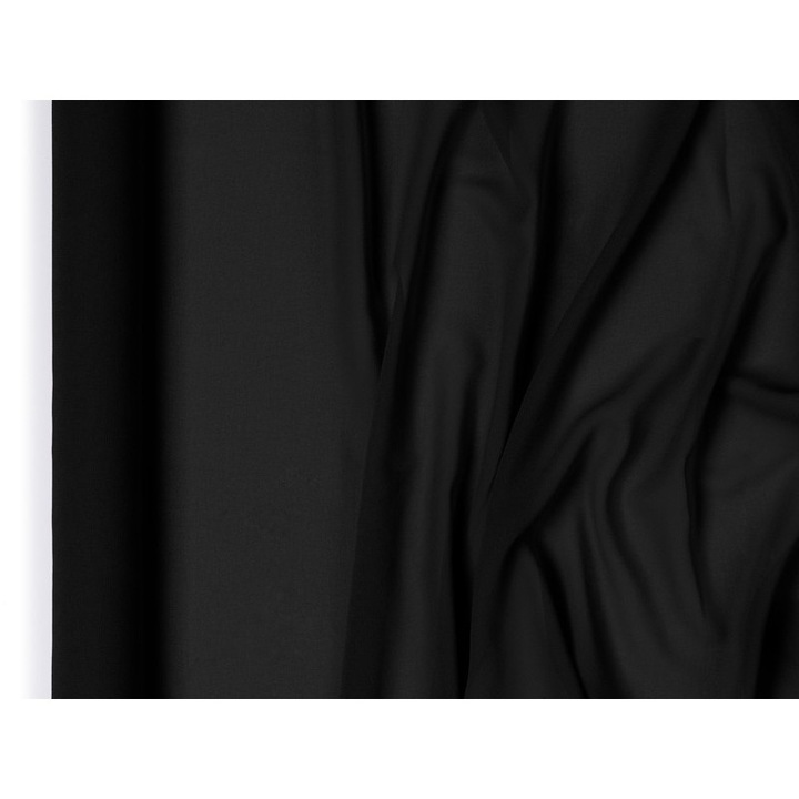 Bieznik din sifon, PartyDeco, negru, 0,48x5m