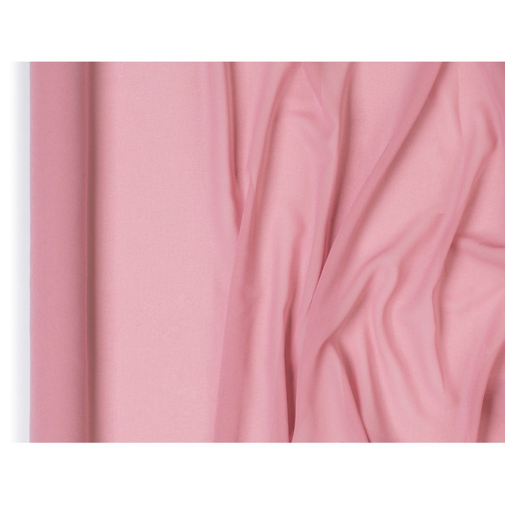 Fata de masa PartyDeco sifon, roz inchis, 48x500cm