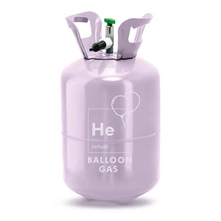 Héliumos henger, PartyDeco, 30 lufi, lila, 0,189 m³
