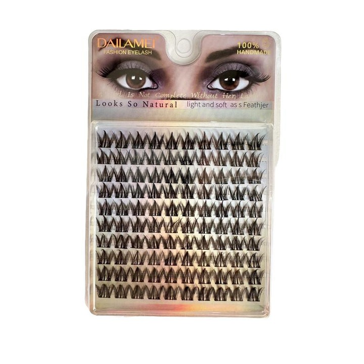 Set Gene false, fibre sintetice, 11mm, naturale, negru