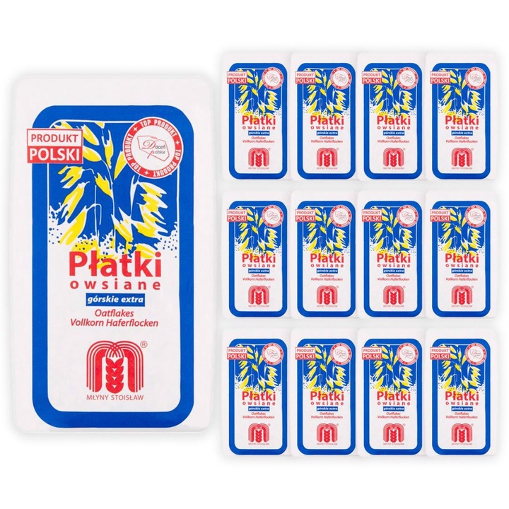 Fulgi de ovaz Mlyny 500g, set 12 buc