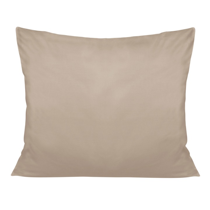 Fata de perna din satin de bumbac 50x70 Darymex monocolor bej inchis