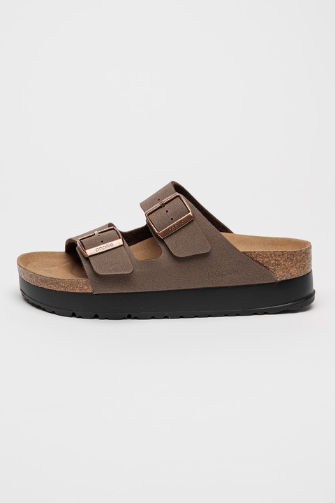 Birkenstock, Arizona Pap flatform papucs, Barna, 39