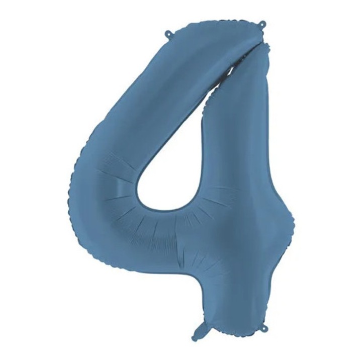Балон Foliowy Cyfra ''4'', PartyDeco, гранат, 86 см, комплект със сломка