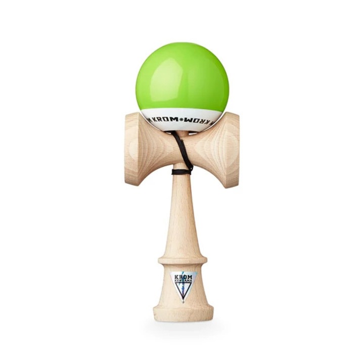 Kendama Krom Pop Originala cu finisaj LOL Clear - Verde Deschis