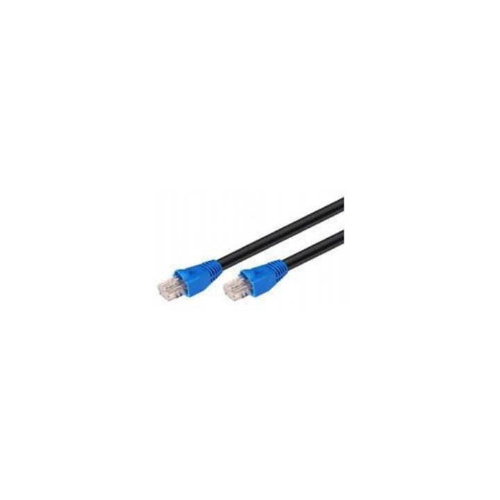 Cabluri CAT6 MicroConnect pentru uz exterior, 50m, rezistent la apa si UV, cu protectie la conectoare
