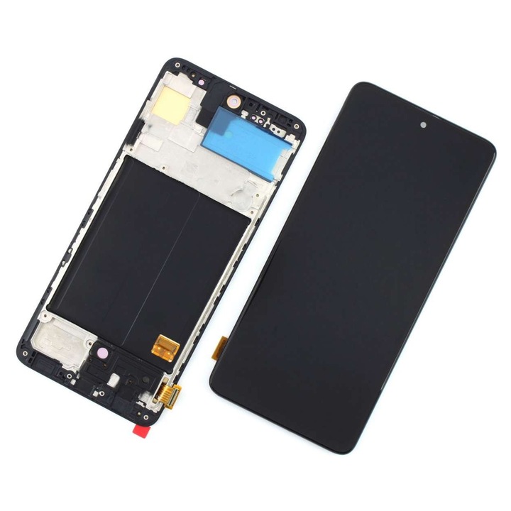 Съвместим дисплей Samsung Galaxy A51 A515 Съвместим дисплей OLED AAA Черен Черен