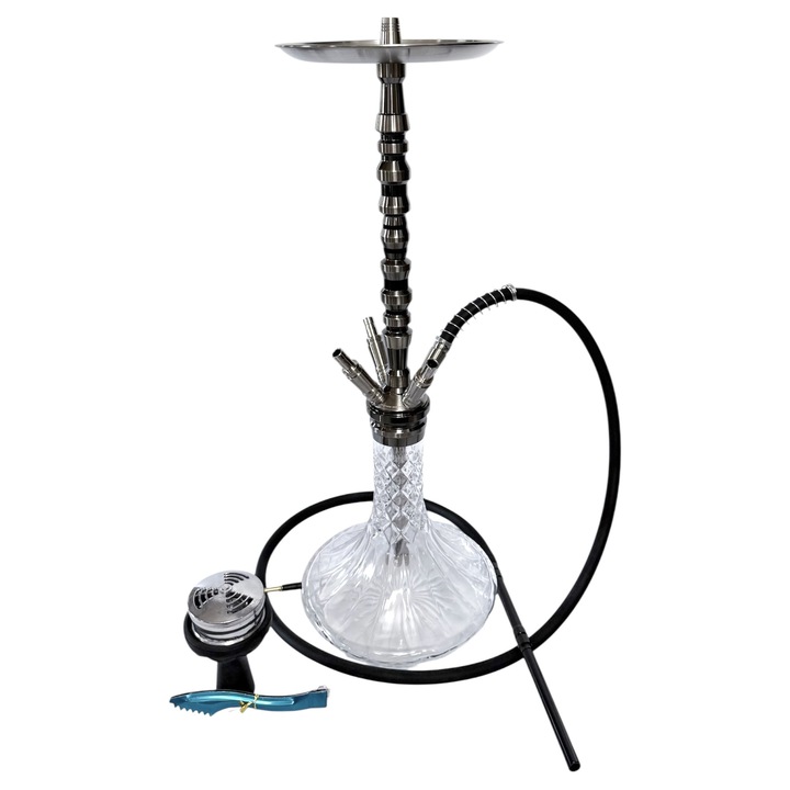 Narghilea Egyptian Luxury Hooah 212-20 cu 4 racoarde si smoke box