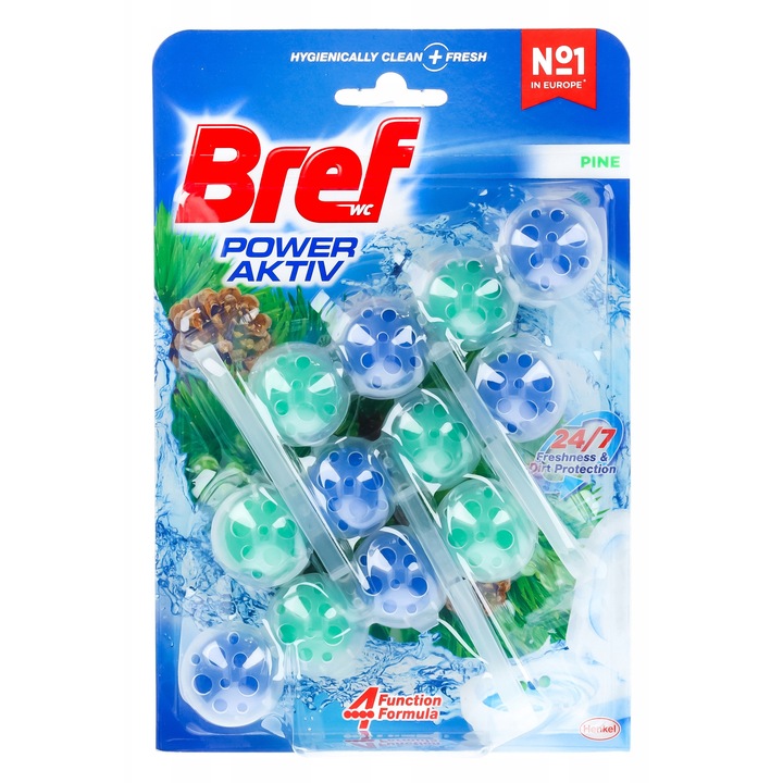 Bref Power Aktiv Odorizant Toaleta Pine 3 x 50G