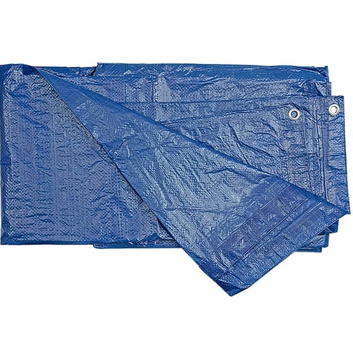 Син брезент 8х12м, 75гр/м2