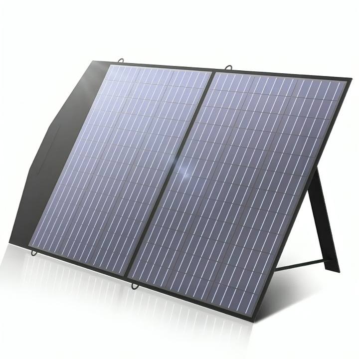 Panou Solar Pliabil si Portabil ALLPOWERS 100W - Incarcator Solar de Inalta Eficienta pentru Aventuri in Aer Liber si Rezerva de Urgenta