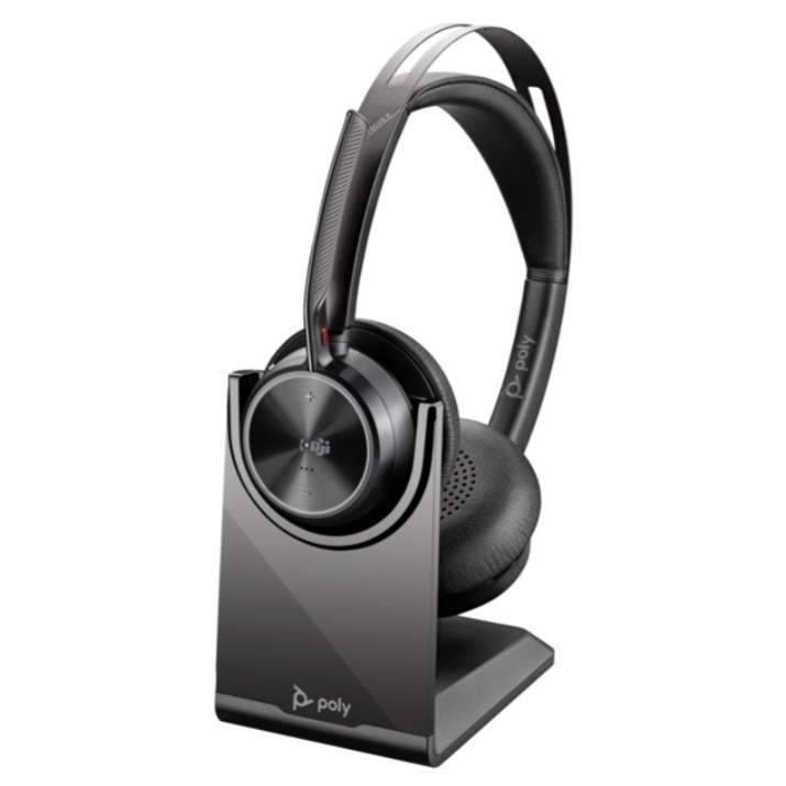 Casti cu fir HP Poly VF2 -M USB-C-C HS +USB-C/A +CHS, negru
