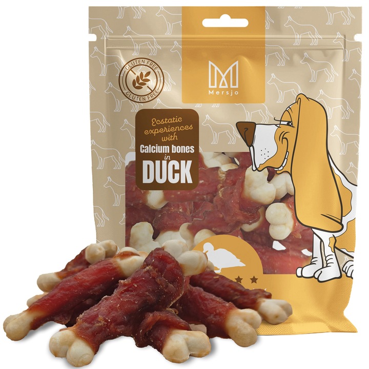 Rasfat pentru caini - Mersjo lime cuburi cu rata 500g