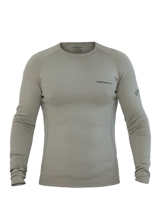 Мъжки термо суитшърт, Fahrenheit, 93% светло каки