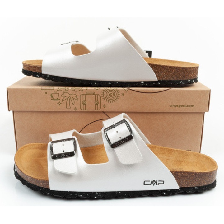 Pantofi CMP Eco Thalitha papuci de dama usori si confortabili [3Q91016 A001, Alb, 41