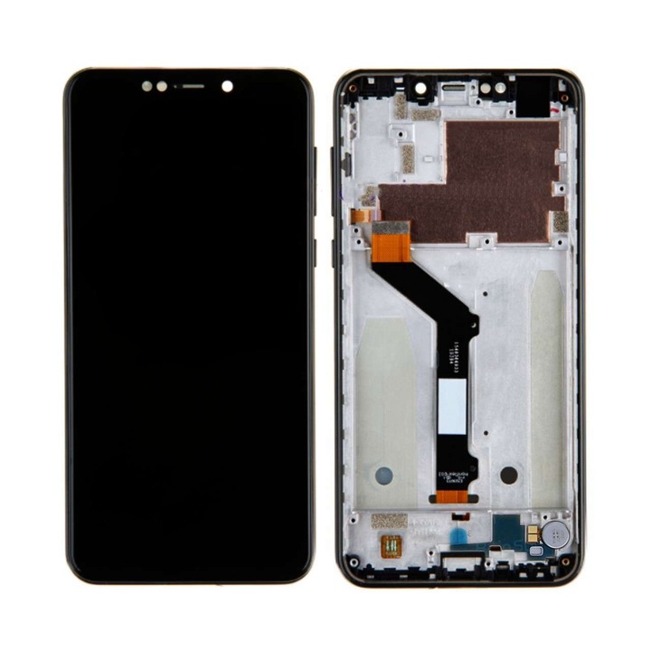 Display compatibil Motorola Moto One P30 Play XT1941 cu Rama Black Negru