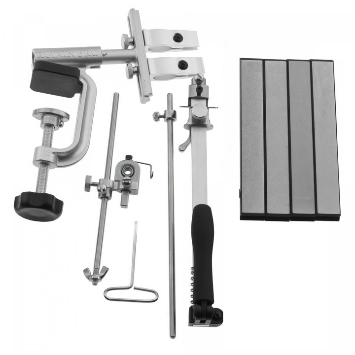 Ruixin RX-009 gyémántlap élező, állítható, rozsdamentes acél, 240x600x1000x1500 szemcseméret