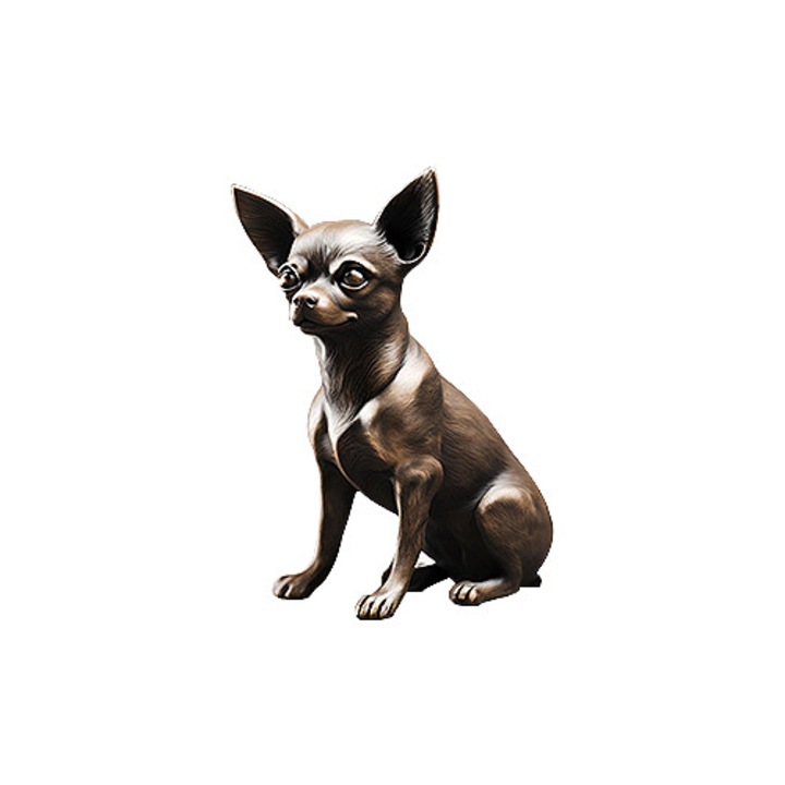 Mopsz figura, 13cm