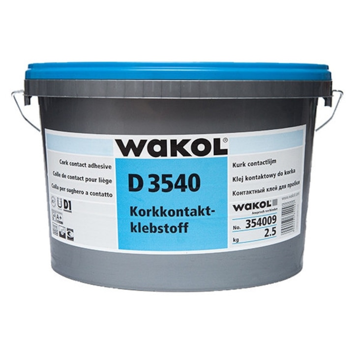 Adeziv Wakol D3540, pentru placi si parchet de pluta, ecologic, 2.5kg
