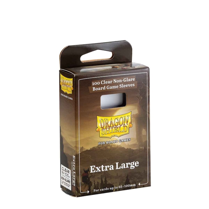 Folii de protectie pentru carti de jocDragon Shield Board Game Sleeves - Extra Large (100 Sleeves)