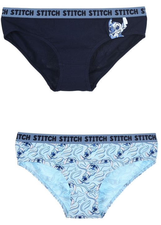 Noi bugyiszett, Lilo es Stitch, pamut, 2 par, Disney, Tengerészkék