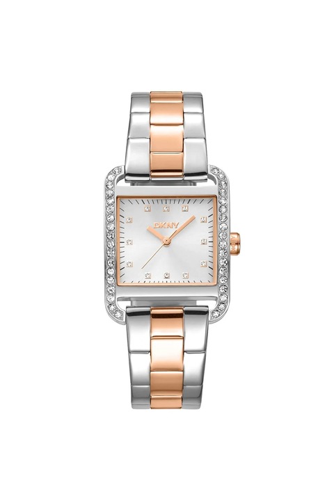 Ceas de mana dama Dkny, model DK1L003M0055, argintiu/auriu, 31-34 mm, curea din otel