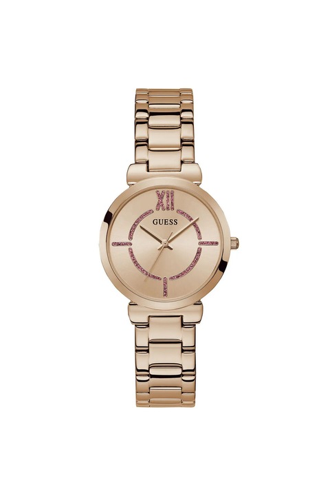 Ceas de dama Guess U1389L3M, carcasa 34 mm, curea din otel, 3 ATM