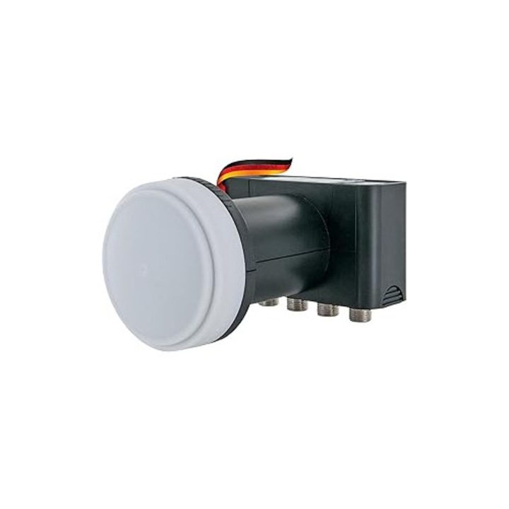 SCHWAIGER 296 Quad LNB konverter, alacsony zajszintű, többcsatornás, szürke színű