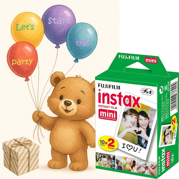Филм Fujifilm Instax Mini, 2x10, Парти карта, Пакет за креативни моменти