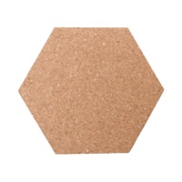 Placa hexagonala autocolanta din pluta Cork-System, 230x200x7mm, natur