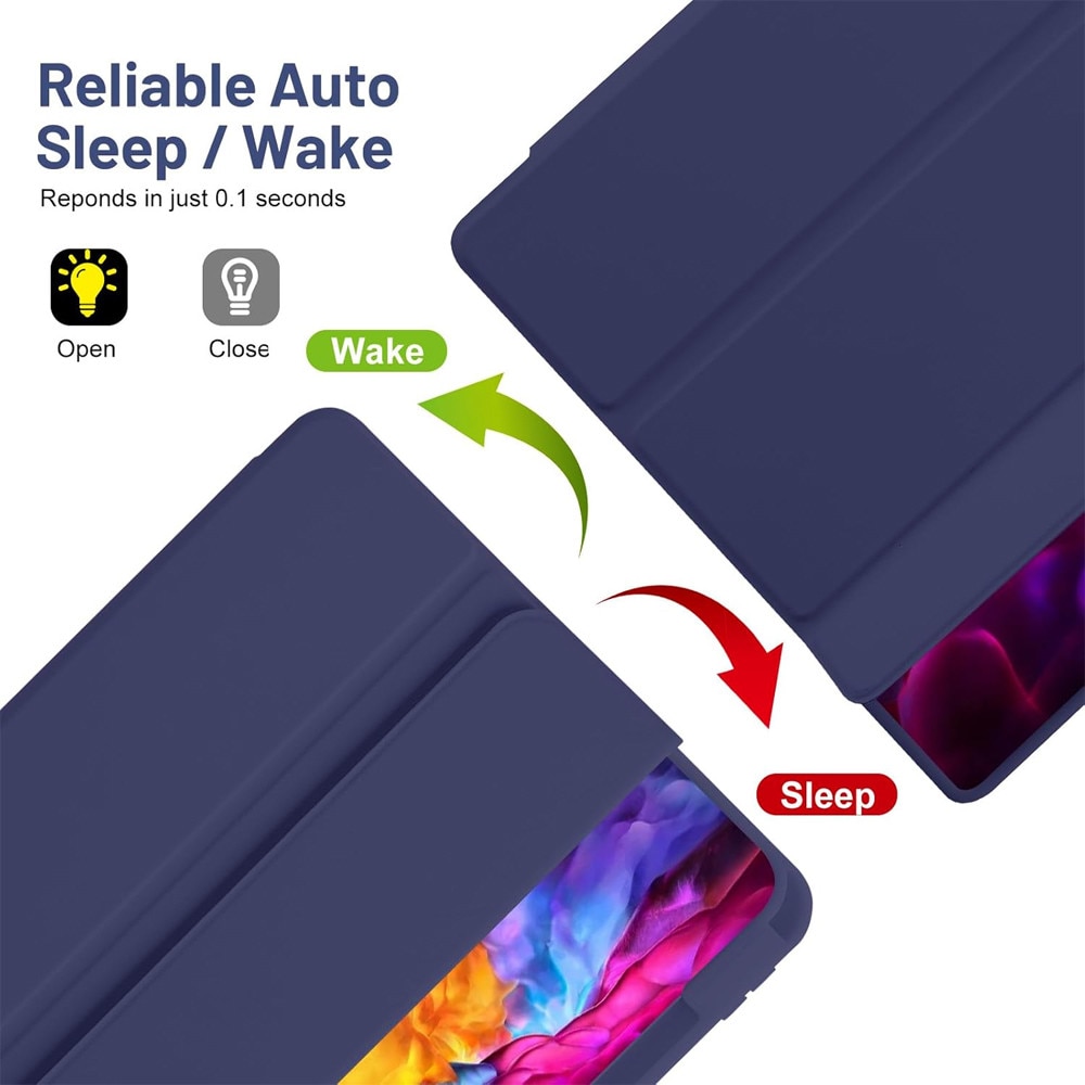 Husa Tableta FlexPro pentru Samsung Galaxy Tab S10 FE Plus, Protectie Completa, Functie Stand, Suport Creion, Albastru