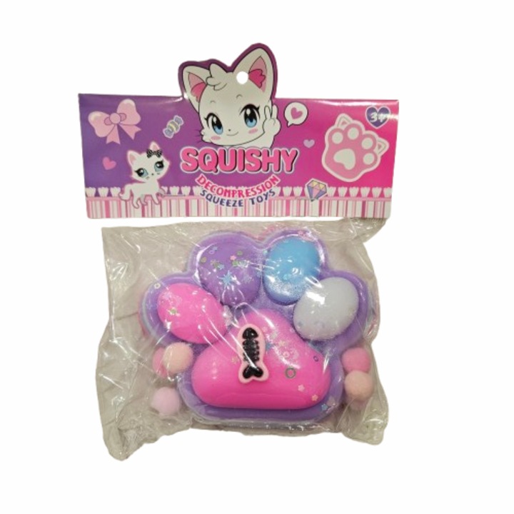 Jucărie squishy, Anti-stres, Silicon, 10x10 cm