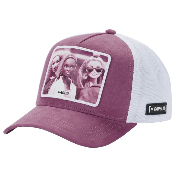 Sapca baseball, Capslab Barbie Cap CL-BA2-2-PCT-BAR, Roz, 55-59 CM