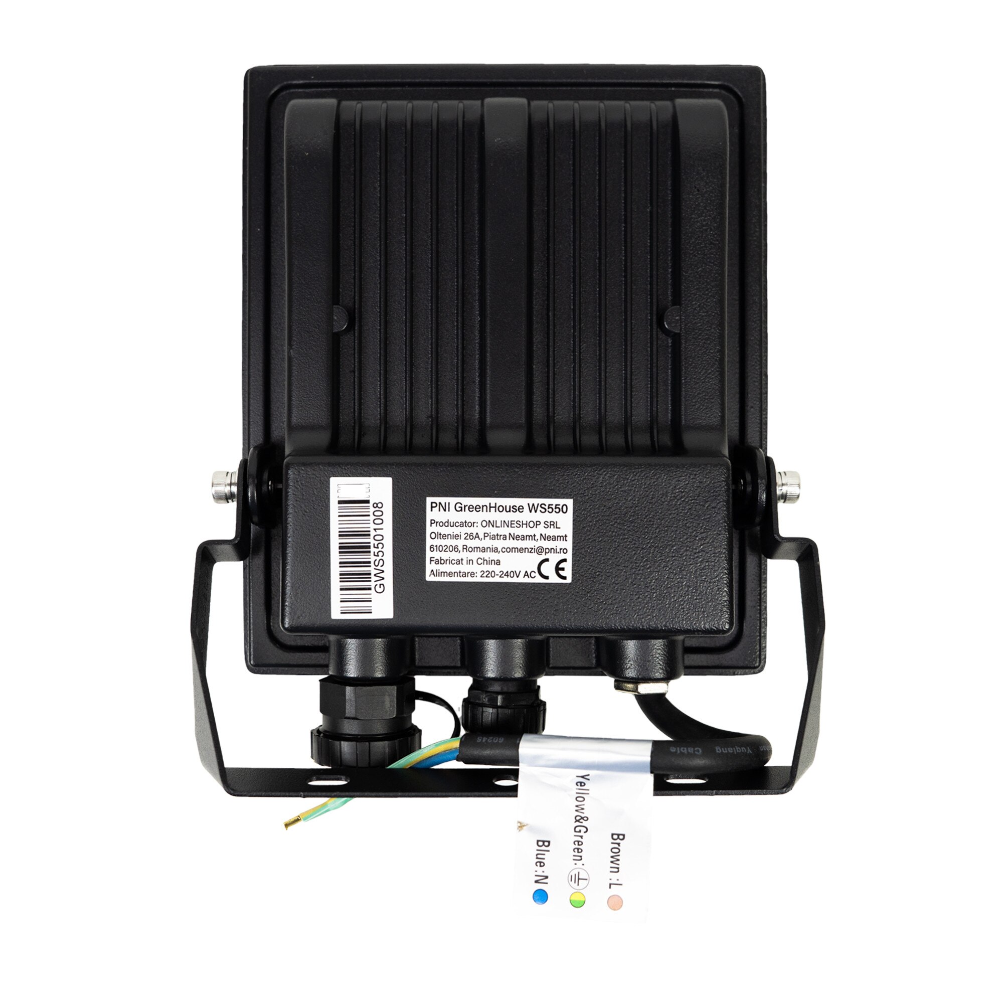 Réflecteur LED PNI GreenHouse WS50 – 50W – Panneau Solaire + Batterie 6000mAh