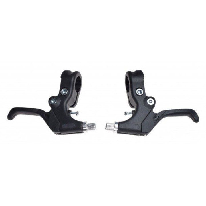 Set 2 manete frana biciclete v-brake plastic, culoare negru, VMX