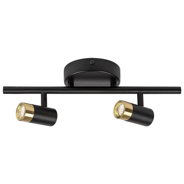 Rabalux Kadir fali lámpa fekete-arany LED 6W 550Lm 4000K IP44